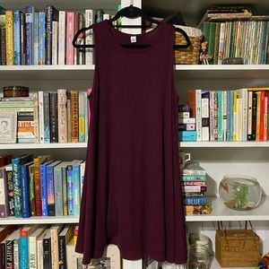 Maroon Old Navy Swing Dress